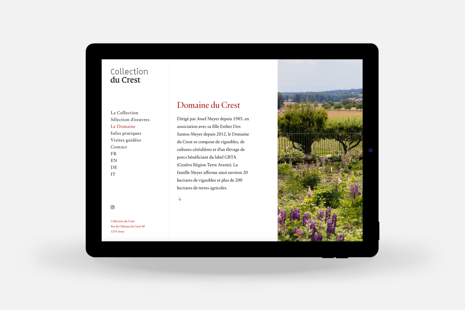 PORTFOLIO CAKKTUS IPAD-COLLECTION DU CREST