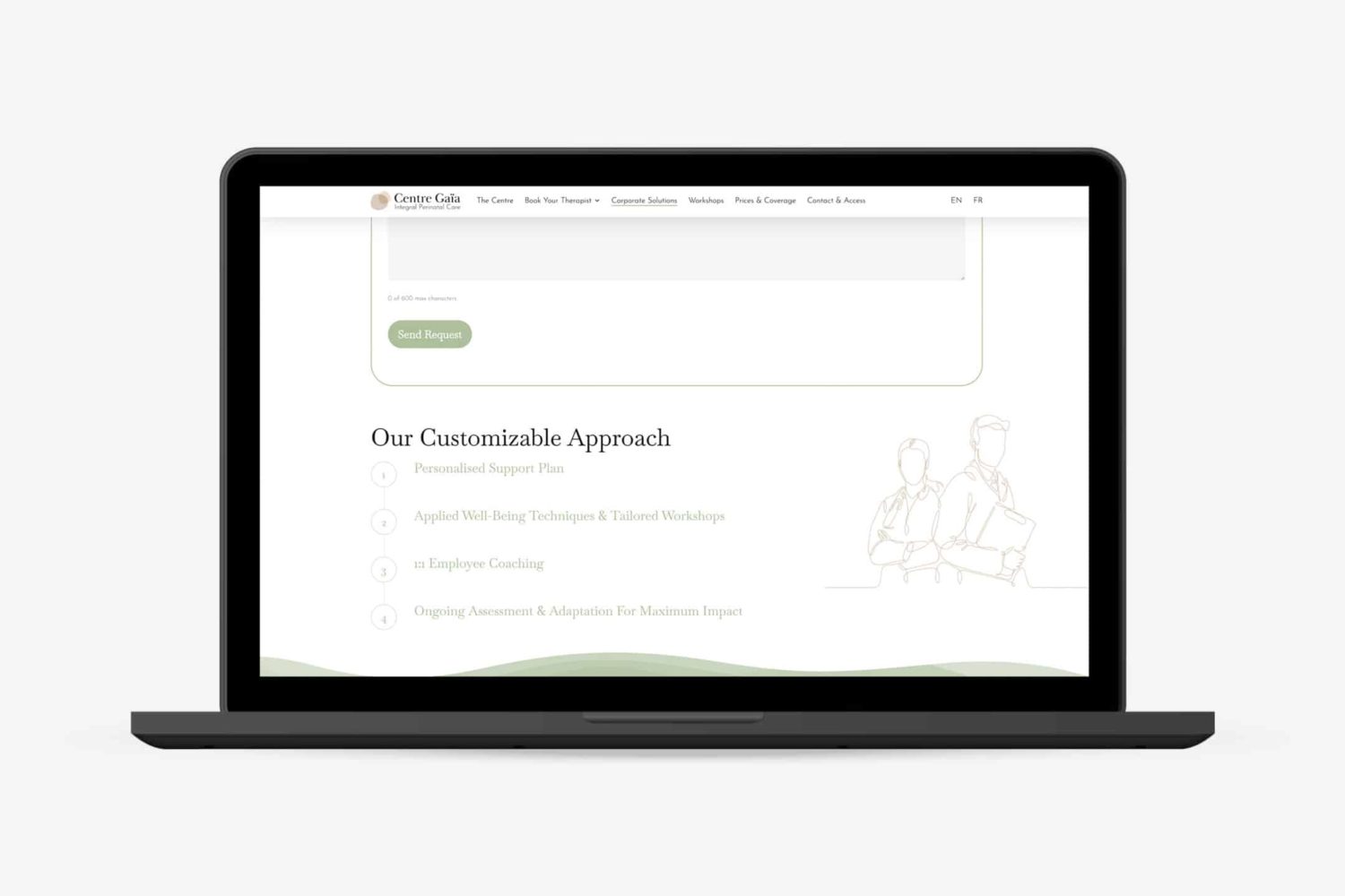 Projet web laptop Centre Gaïa