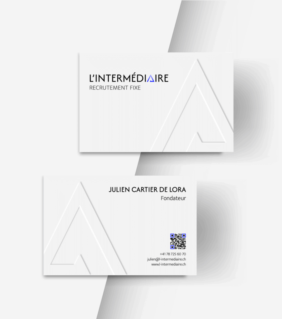 Support de communication imprimé pour L'INTERMÉDIAIRE