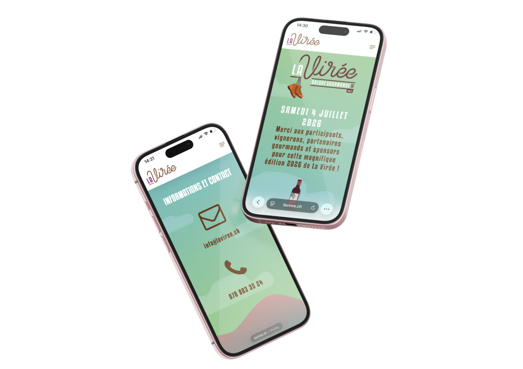 Site web et billetterie en ligne de La Virée, réalisés par Cakktus