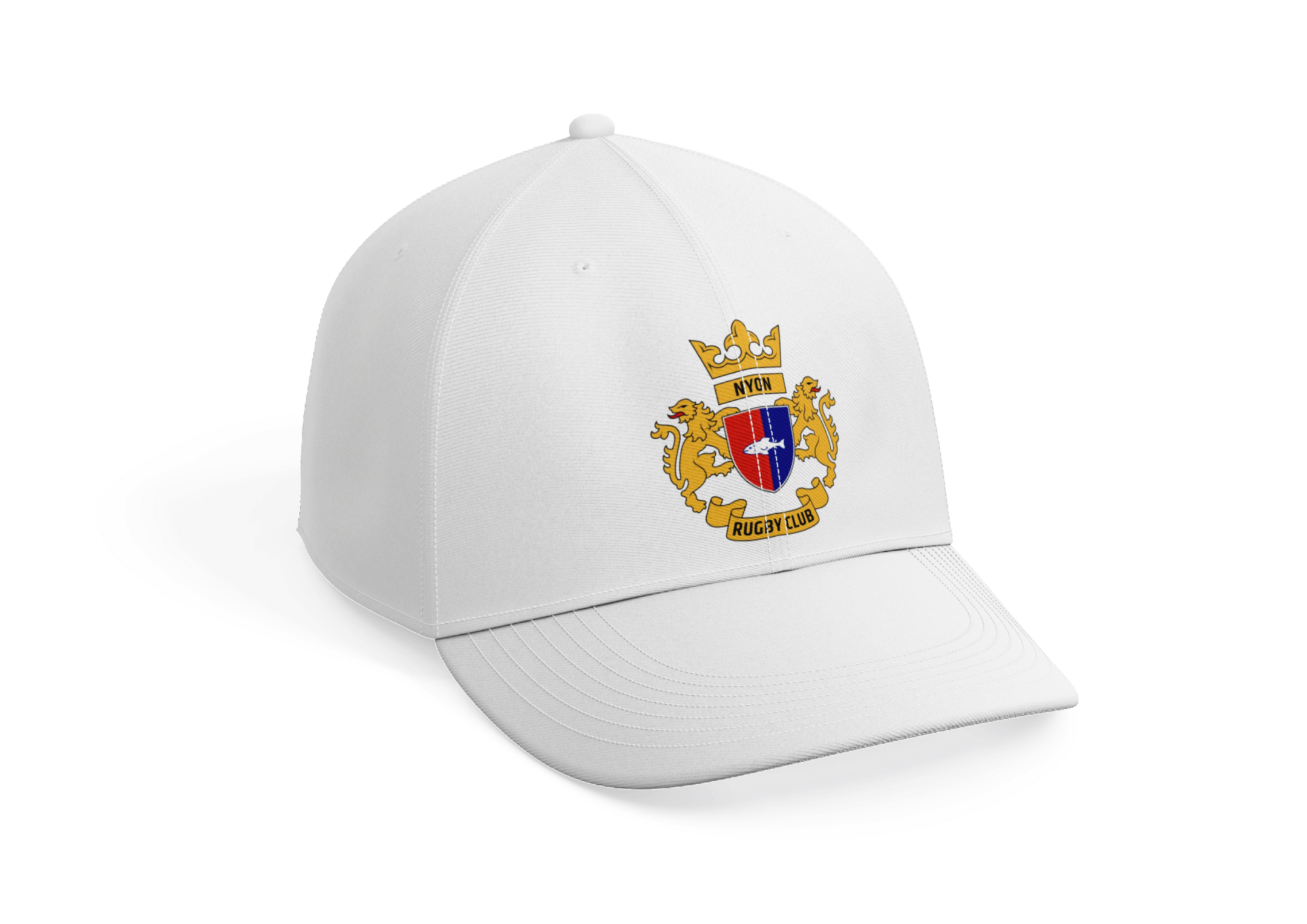 Nouvelle identité visuelle du Nyon Rugby Club sur une casquette
